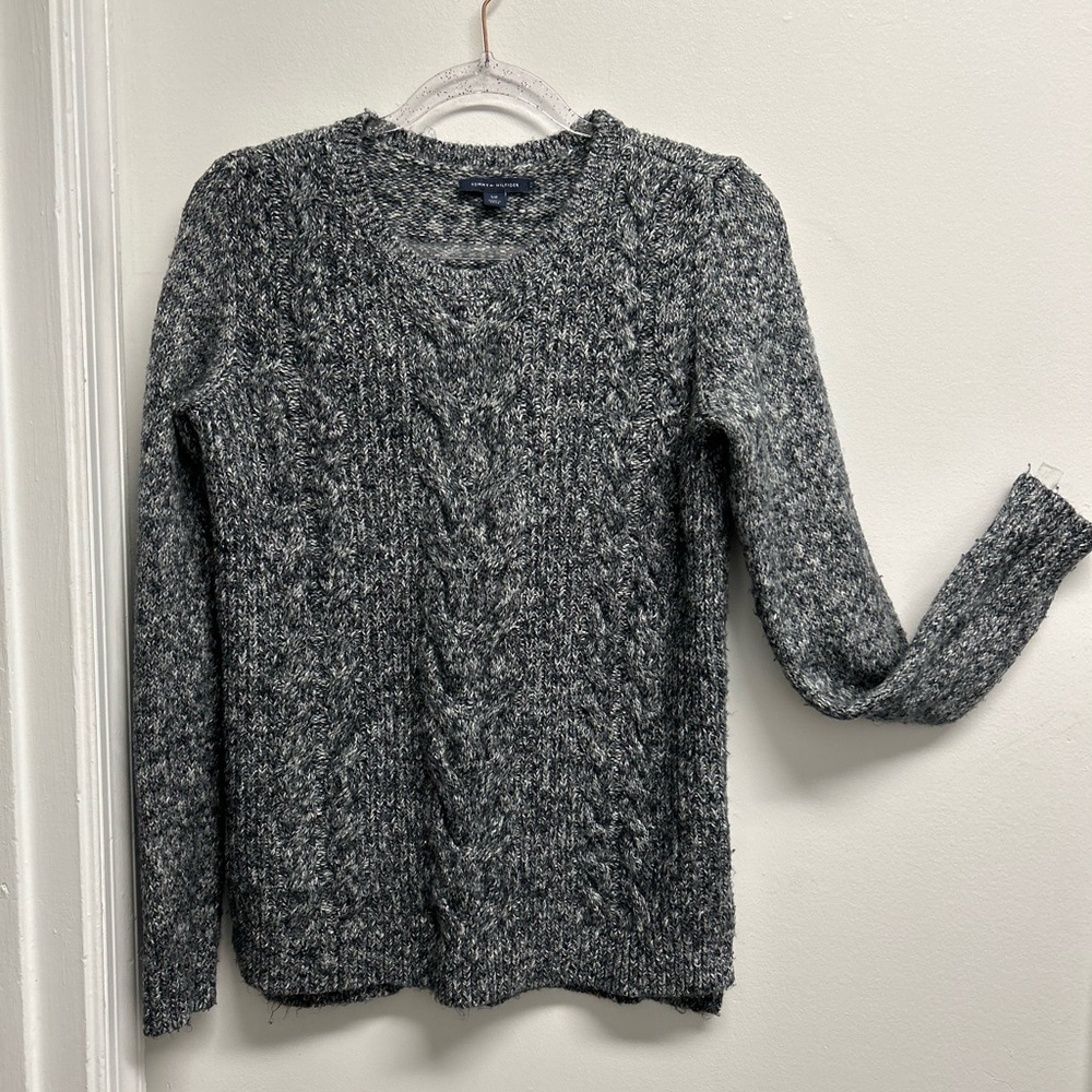 Tommy Hilfiger Black and White Women's Sweater
